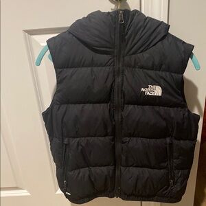 The North Face Black Hooded Puffer Vest